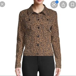 Denim Leopard Jacket